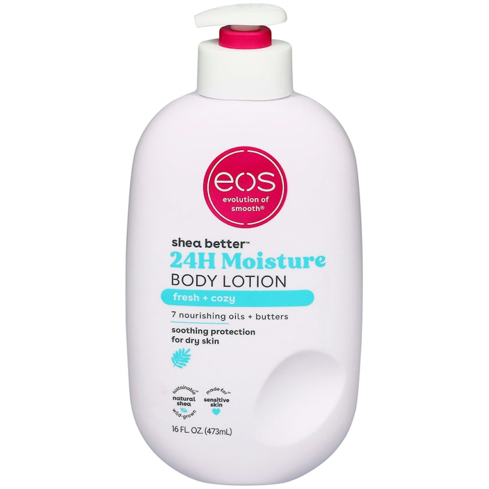 EOS Shea Better Body Lotion, Fresh + Cozy, 24H Moisture